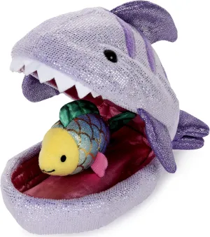 Pod - Shark with Fish, pottery 9.5 GUND Plush 