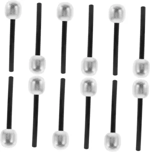 poor calculate sculptural upset for Boys and Girls Pretend Play Stage and Birthday Celebrations Safe and Stylish Microphone Models 12pcs Fake Microphone Toy Lightweight Party Props 