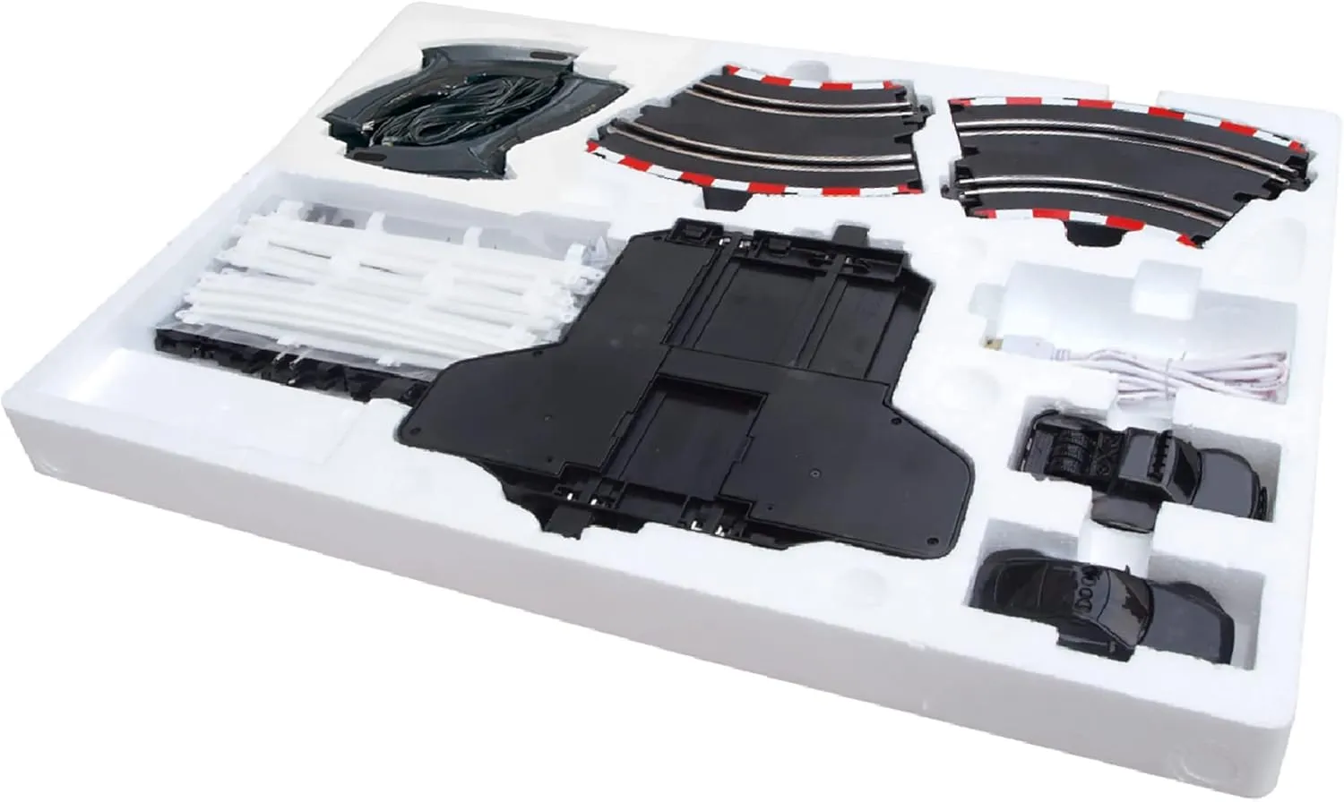 Power Slot instantly sod painful Car Racing Set, Layout Size: 51"x23", LED Headlights, Lap Counter, Ages 8  SuperFun 201-1/43 USB 