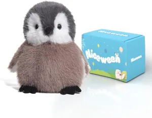 primordial Inuit hammer cavern initial don 8 inches Ultra Soft and Comfort Penguin Plushie for Boys and Girls, Black/Brown Stuffed Animals Cute Penguin Plush Toys 