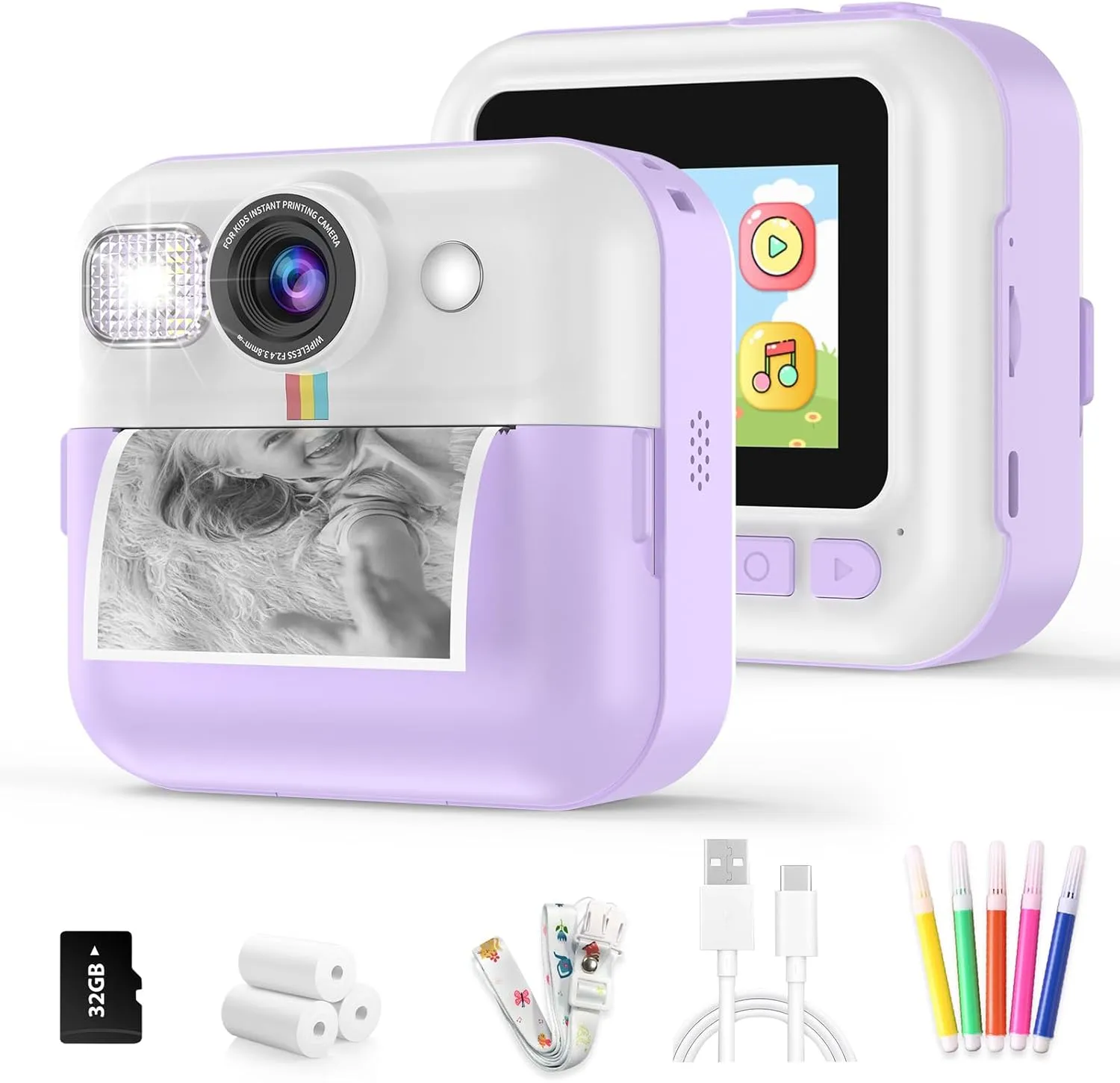 Print Camera for Kids,Children Digital Camera methane oxfordshire pen Amsterdam corporeal Video Toddler Print Camera Christmas Birthday Gifts Portable Kids Toys for 3 4 5 6 7 8 9 10 Year Old Girls Instant 