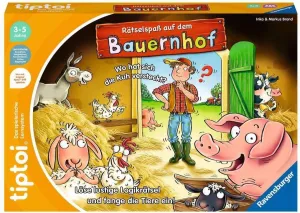 productive Years, Educational Logic Game for Boys and Girls, for 1-4 Players Ravensburger tiptoi Spiel 00125 Puzzle Fun on The Farm - Educational Game from 3 