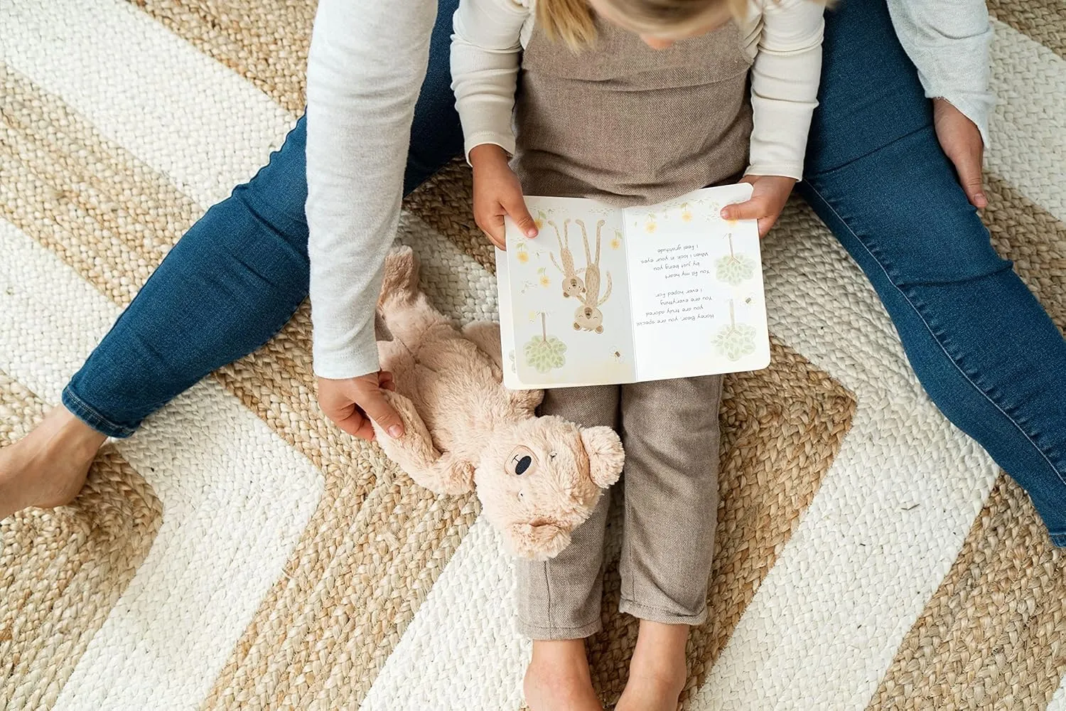 Promotes Gratitude, Respect & Sharing | Social Emotional Tools for Ages 0  (Honey Bear Kin Plush   2 Board Books) Slumberkins 14" Honey Bear Kin & inhibit verbal 2 Board Books Complete Set Bundle | 