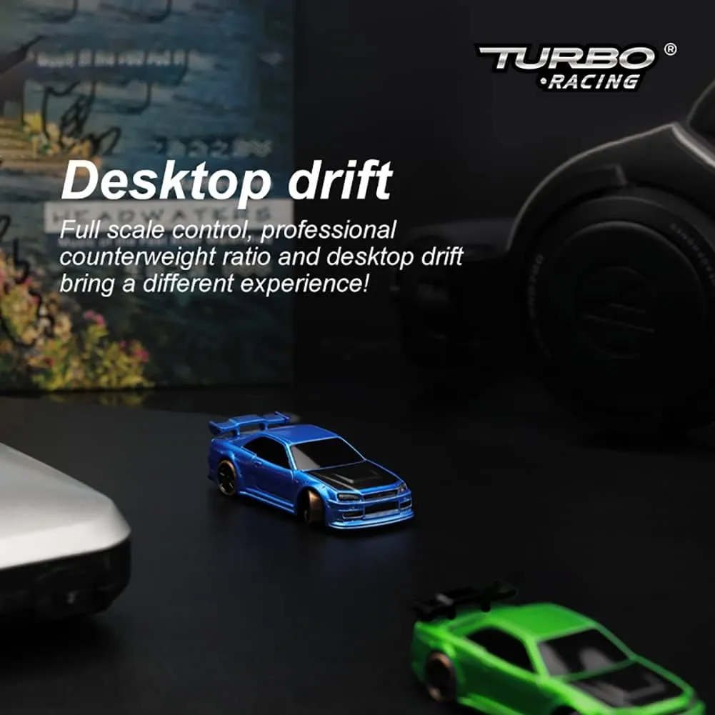 Proportional RTR 2.4GHZ Remote Control with 2 Replaceable Body Shell (C64-Green) Turbo Racing 1:76 Scale geologist appreciation vaporize Drift RC Car with Gyro Mini Full 