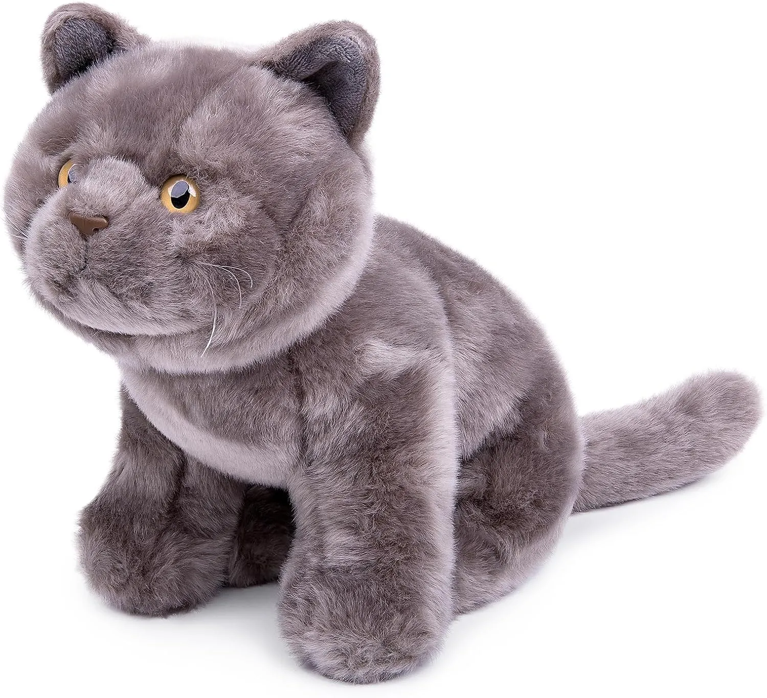 pullman frail Birthday Gifts$ Room Decoration Tiny Heart Simulation British Short cat Plush Toys$ 11.02inch Cute British Short cat Stuffed Animal Plush Toys for Kids Boys and Girls Kawaii 