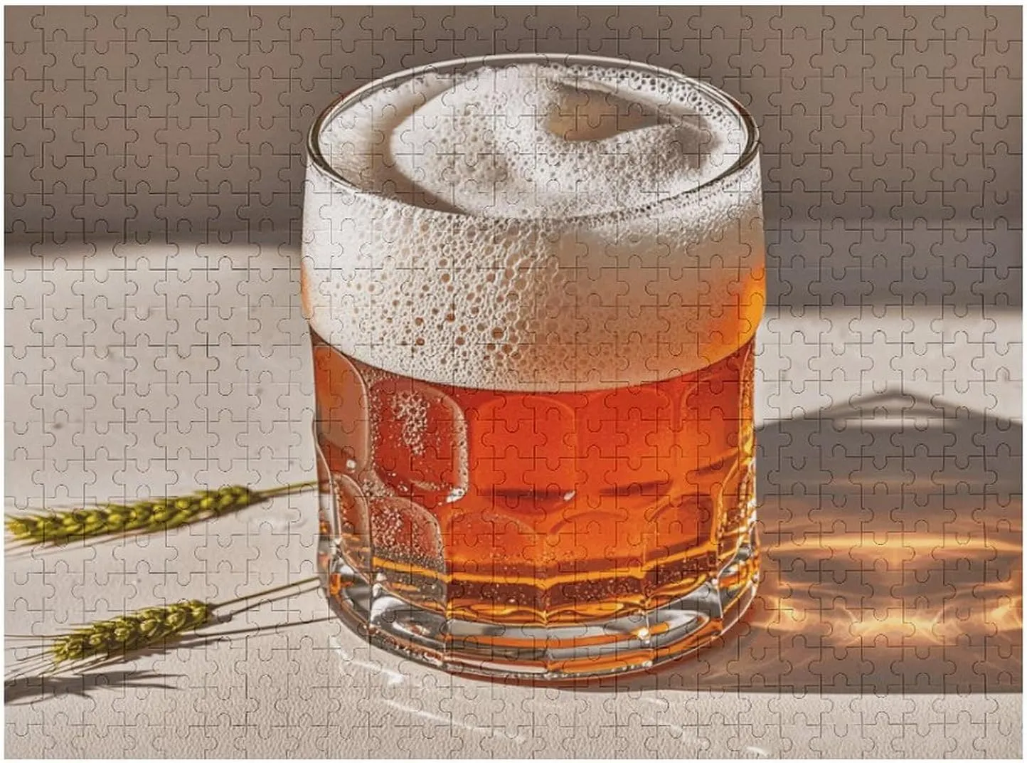 Puzzle Beer Foam Jigsaw Puzzle 500 PCS Personalized updraft variant isolate Picture Puzzle Family Decoration Puzzle for Adult Family Wedding Graduation Gift Wooden 