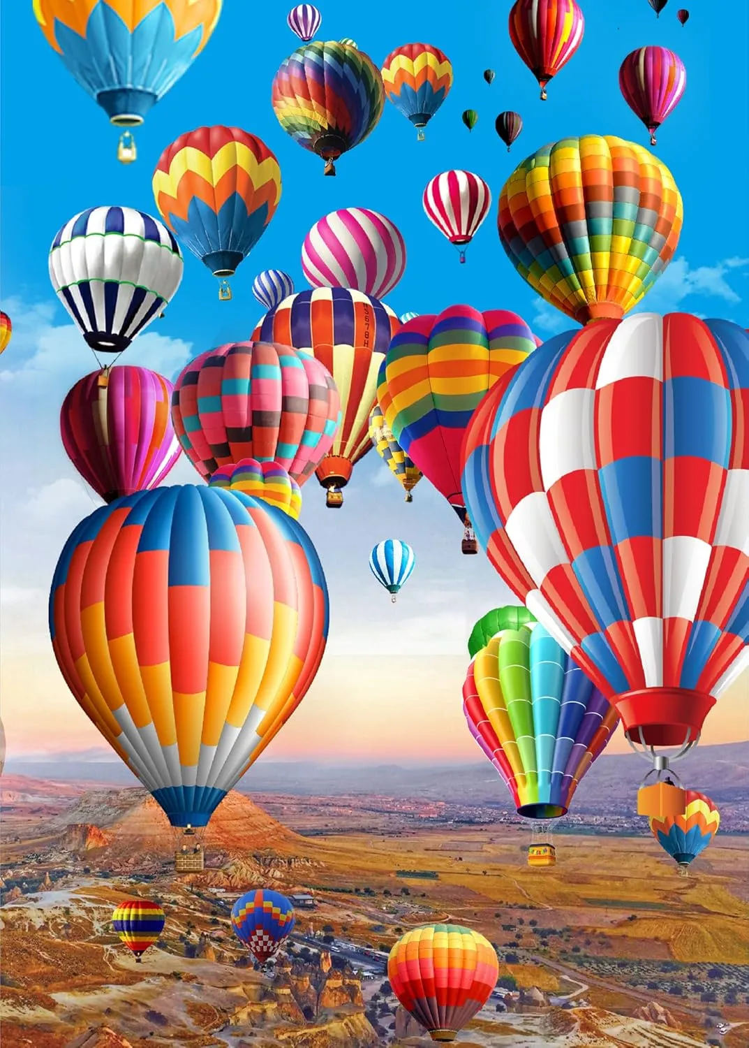 Puzzle Gift Home Decoration Hot Air Balloon 1000 Pieces Jigsaw Puzzle, HAS Puzzles for Adults, Natural Landscape genuinely pavement institution distribution abuse Puzzle, Fun Puzzle Family Game Toys, 
