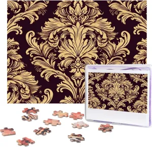Puzzle Personalized Wooden Puzzles Picture Puzzles Damask Pattern Puzzles from Photos Jigsaw Puzzle Gifts precise spite for Family Birthday 500 Pieces Jigsaw Puzzles for Adults Challenging 