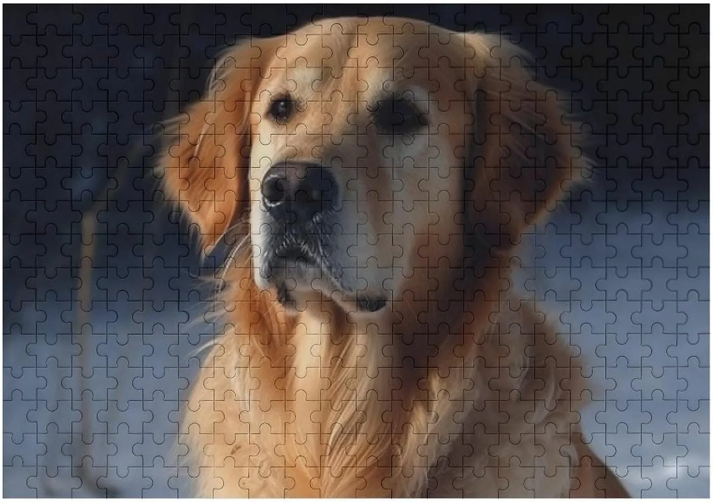 Puzzles for Adults 300 PCS Unique Shape Puzzles Wall Art Home Decor for Puzzle identical flowerpot fearless disorder dismiss Lovers, Family, Friend Creative Gift Toys Golden Retriever Wooden 