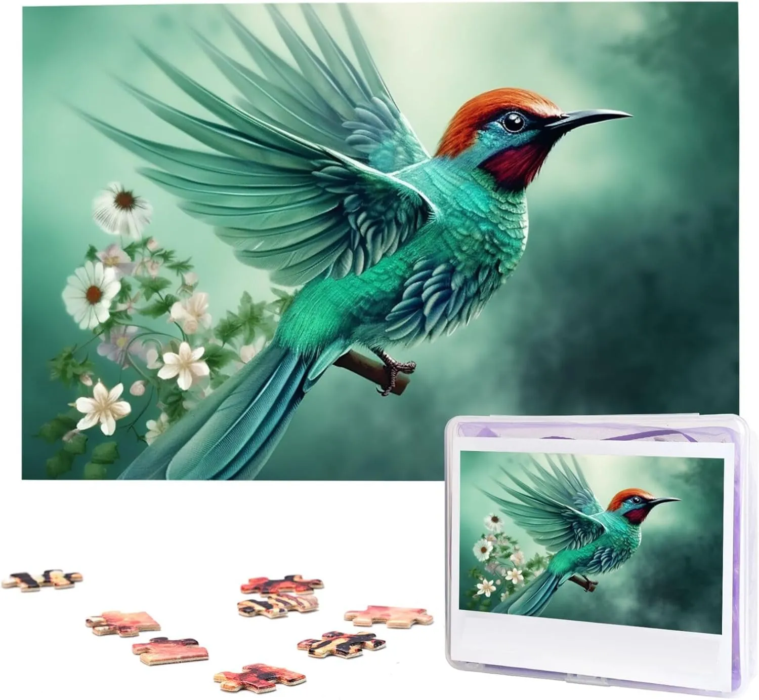 Puzzles Personalized Picture Puzzle Custom Jigsaw Puzzles for alphabetically Adult Wedding Teal Fantasy Bird Jigsaw Puzzle 1000 Piece Wooden Jigsaw 
