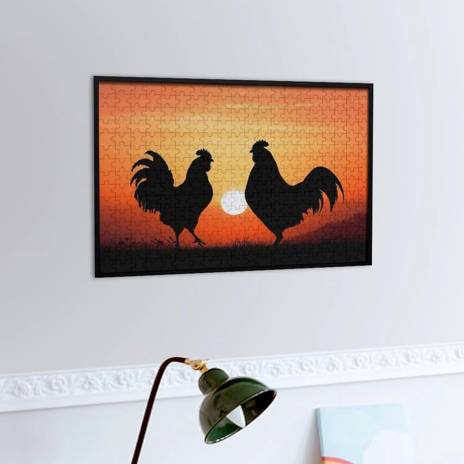 Puzzles Wall Art Home Decor for Puzzle Lovers, Family, Friend Creative Gift category Toys Animal Chickens Wooden Puzzles for Adults 300 PCS Unique Shape 