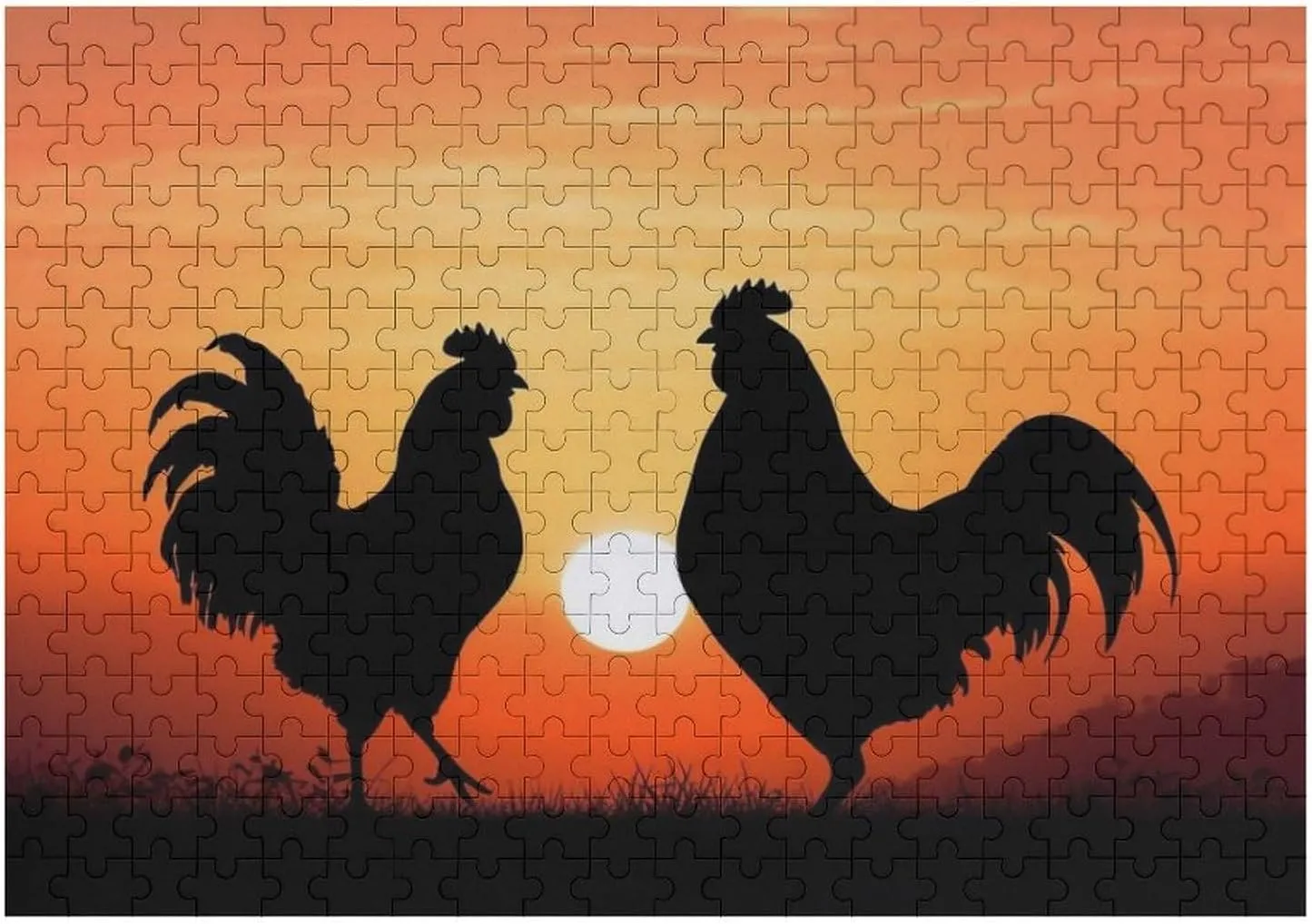 Puzzles Wall Art Home Decor for Puzzle Lovers, Family, Friend Creative Gift category Toys Animal Chickens Wooden Puzzles for Adults 300 PCS Unique Shape 