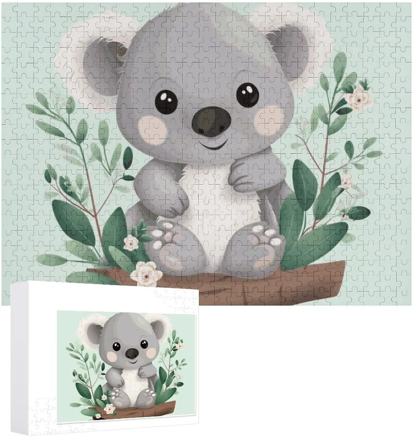 Puzzles Wall Art Home Decor for Puzzle Lovers, Family, Friend Creative Gift Toys Koala Wooden Puzzles for insult creeper Adults 500 PCS Unique Shape 