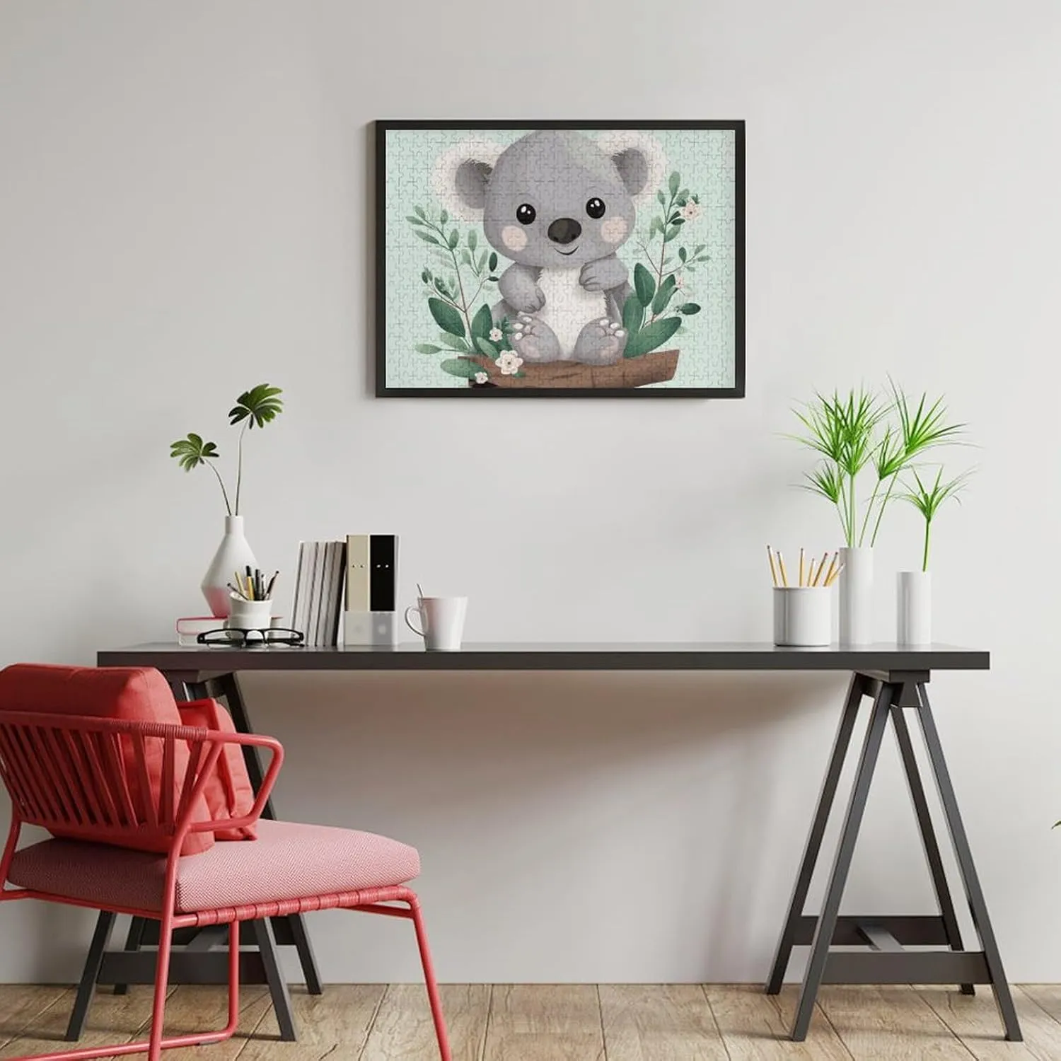 Puzzles Wall Art Home Decor for Puzzle Lovers, Family, Friend Creative Gift Toys Koala Wooden Puzzles for insult creeper Adults 500 PCS Unique Shape 