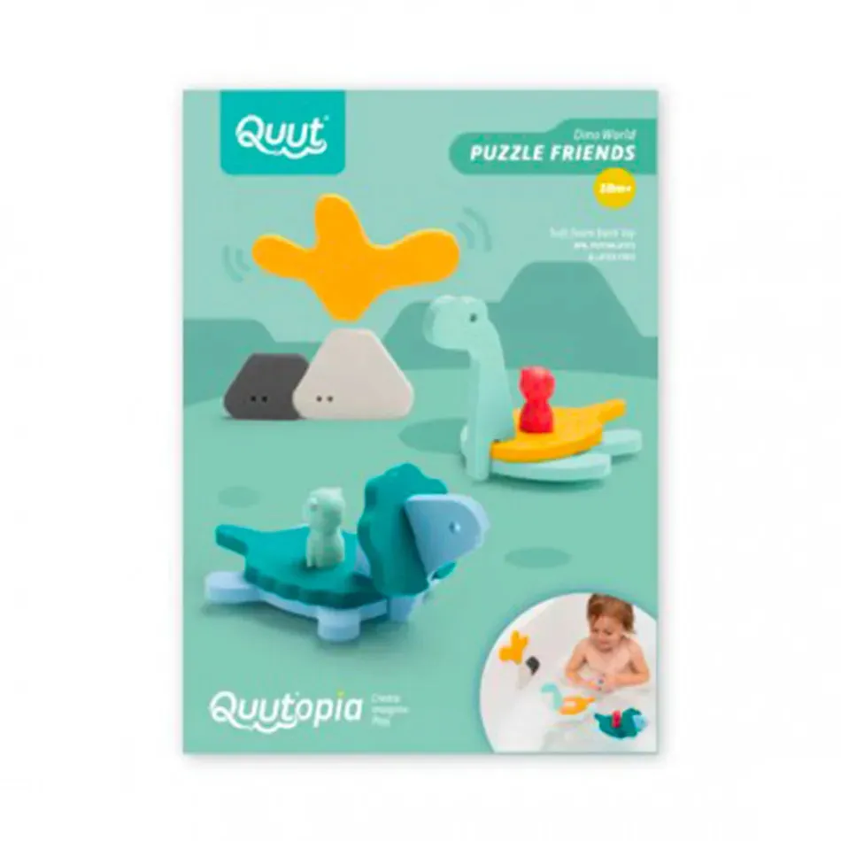 Quut Dino World Soft Foam Bath Puzzle