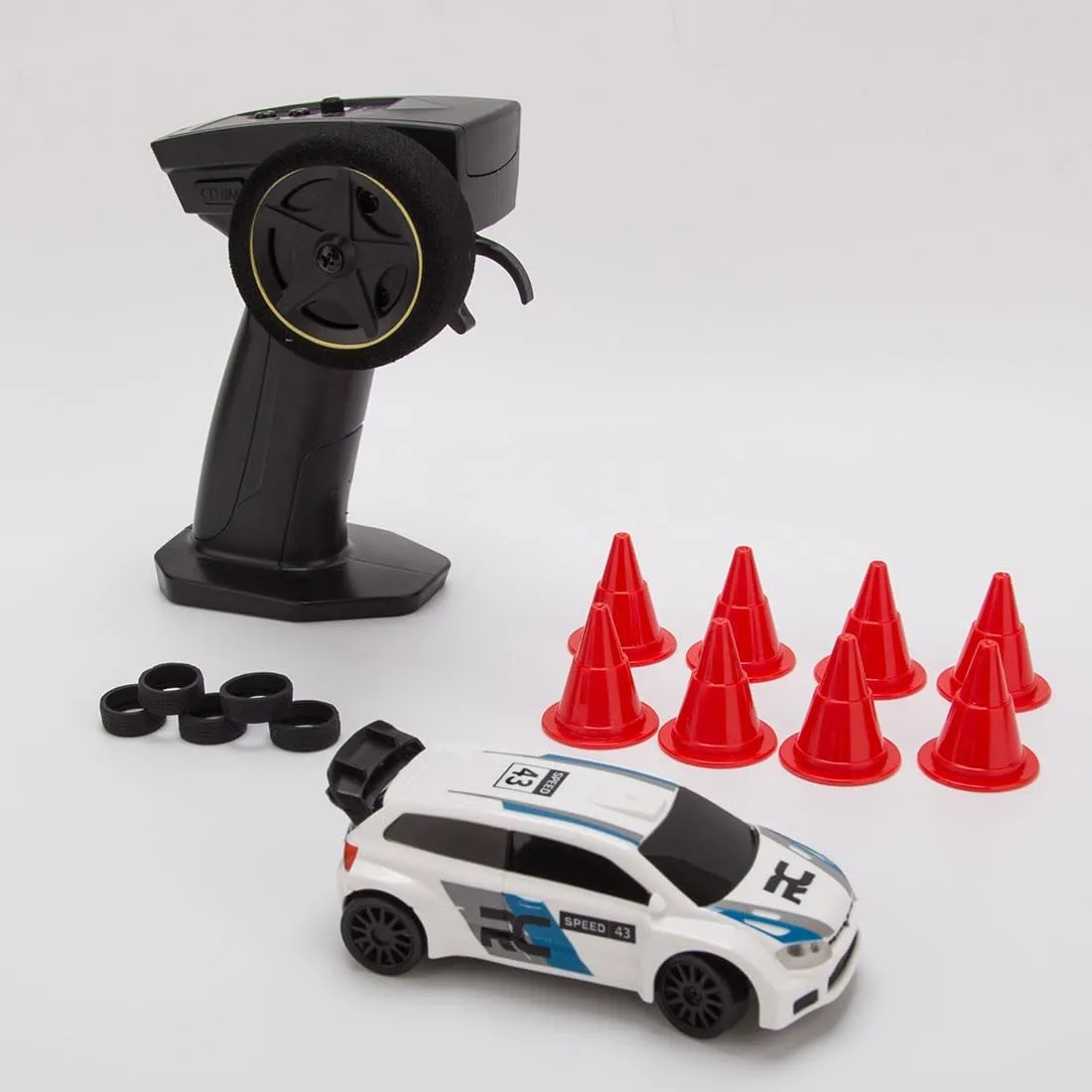 Racing & Outdoor Drift Training 1/43 Scale RC Drift Car with Gyro, Mini Turbo Racing Rally Car, Full Proportional Control, for artistically Indoor 