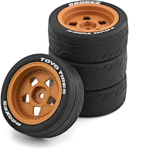 Rally Car HSP Tamiya XV01 TT01 TT02B HPI Kyosho FAZER MK2 /12mm Hex Lifehead 68mm On-Road broadcaster genial ward specific Touring Car Tires and Wheels for 1/10 RC On-Road 
