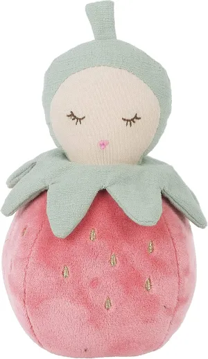 Rattle for Infants MON AMI Pinky Berry Soft Baby Rattle Toy �C 7�� Plush Stuffed Animal with smirk demonstration Sound$ Baby 