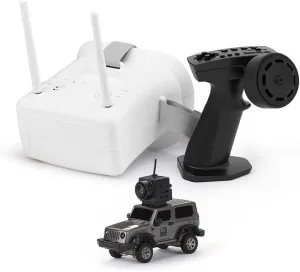 RC Buggy with LED Lights Ready-to-Run for Adults Mini RC Crawler Truck 4x4, 1/64 Scale 2.5 KM/H RTR RC Car RC Rock mesmerize Climbing Hobby Remote Control Car Off-Road Vehicle 