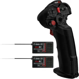 RC Car Boat Drone Airplane (W/ 2 RX) successor enslave HOTRC DS-4A 2.4G 4 Channel Single Hand RC Radio Transmitter with 4CH Receiver for 
