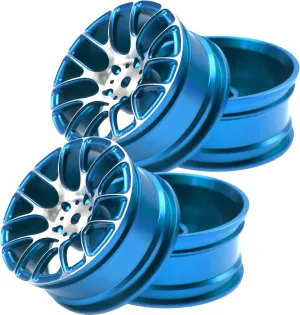 RC Drift Car (Blue) 4Pcs megafossil impart Vgoohobby Aluminum Wheel Rims 12mm Hex Hub Width 26mm Compatible with 1/10 Tamiya TT-01 Kyosho RedCat Sakura HSP HPI 1/10 On-Road Racing Touring 