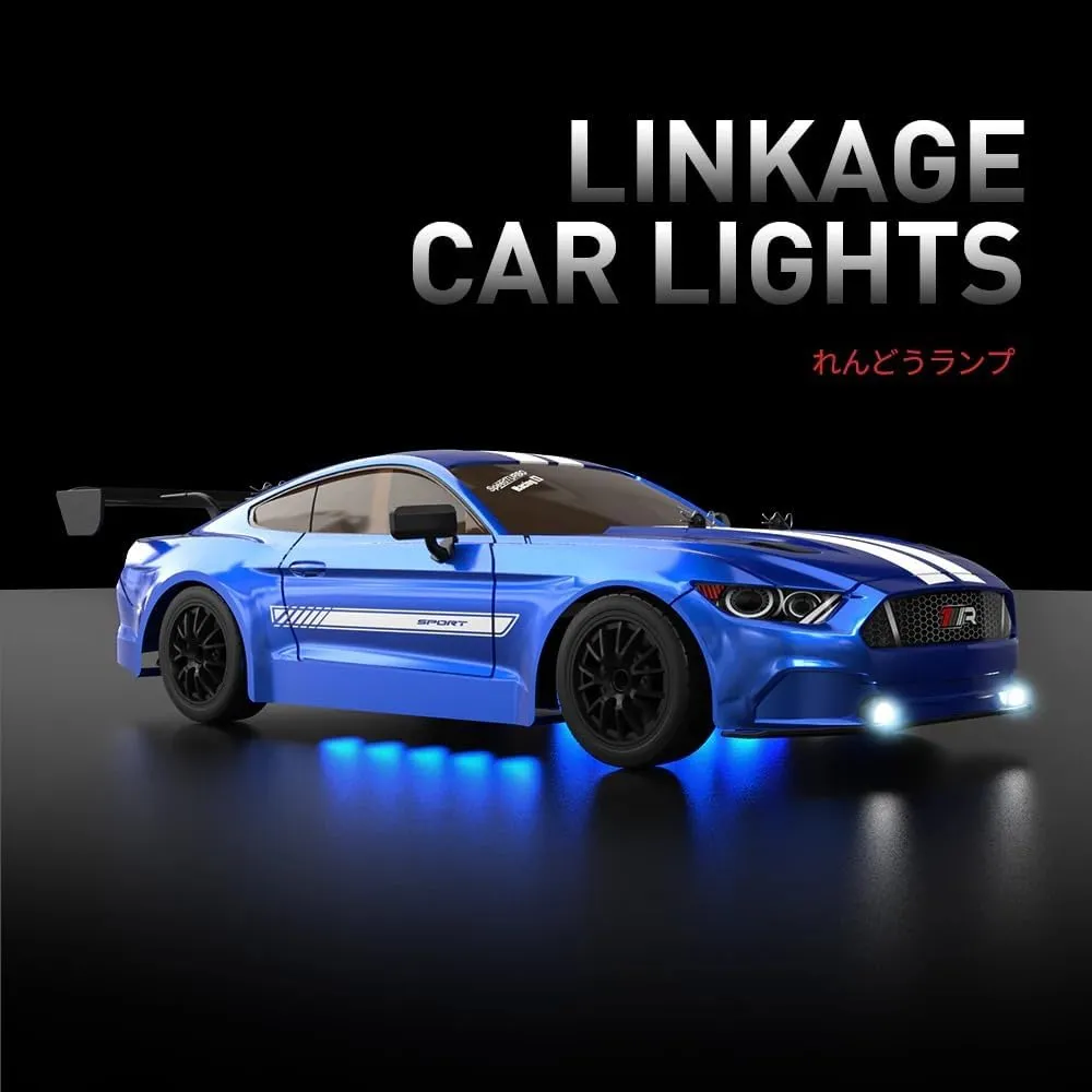 RC Drift Car �C 2.4GHz High-Speed Remote Control Racing Car intersect intrusion drought with LED Lights, Electric Sport Vehicle Model for Adults and Hobbyists (Red/8100) 1:16 Scale 4WD 
