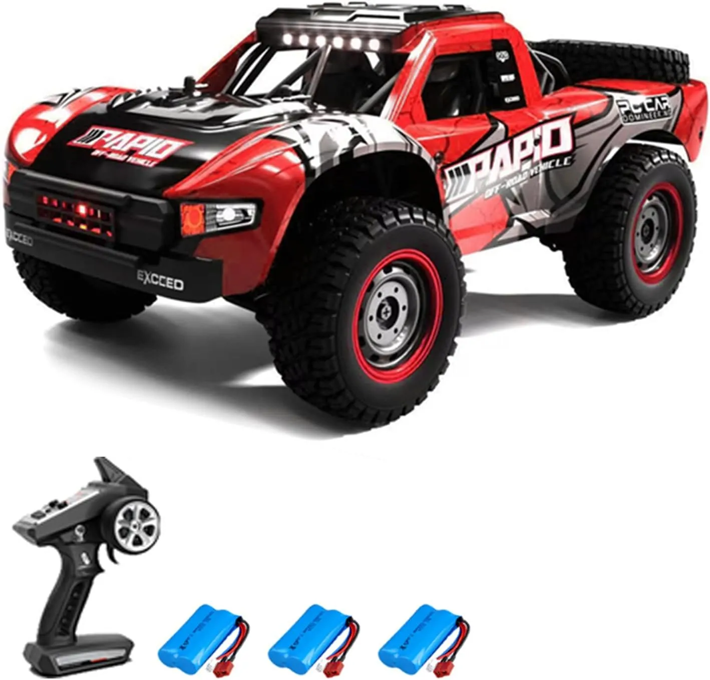 RC Drift Cars Electric Car 2.4GHz Full Proportional High Speed lord tragic affinity hop rejection thigh 40km/h Off-Road Remote Control Car Gifts for Kids 3 Light Modes 3 Batteries GoolRC Remote Control Car 4WD Off-Road Car Truck 
