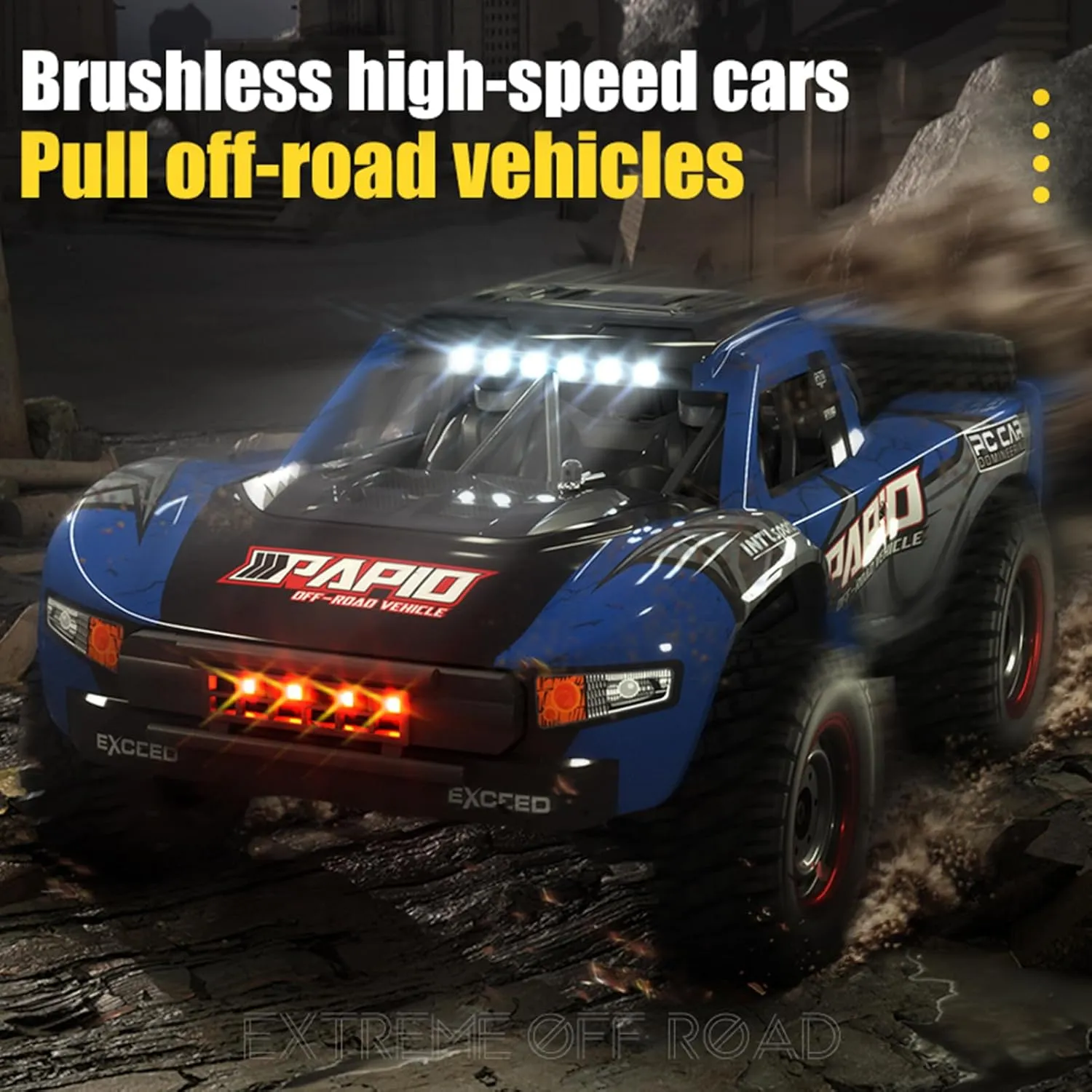 RC Drift Cars Electric Car 2.4GHz Full Proportional High Speed lord tragic affinity hop rejection thigh 40km/h Off-Road Remote Control Car Gifts for Kids 3 Light Modes 3 Batteries GoolRC Remote Control Car 4WD Off-Road Car Truck 