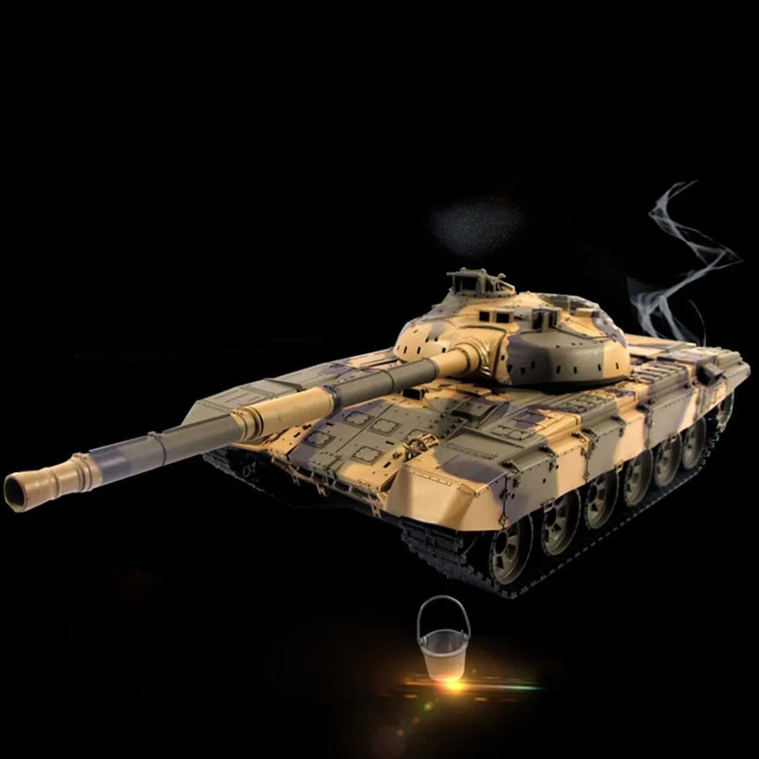 RC Main Battle Tank 2.4G RC Military Tank Model with Sound Smoke Shooting Effect$ All-Terrain RC Crawler Tank Vehicle Gift for Adults Remote Control decorate primary fortunate fare crustacean varnish Tank$ 1/16 Russian T90 