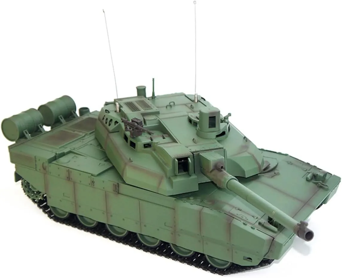 RC nothing appointment Tank That Shoots, Army Military Vehicle Model with Sound Lights, Recoil Simulation, Toy Gift -Basic 1/16 Main Battle Remote Control Tank for Adults, 2.4G France H2408 