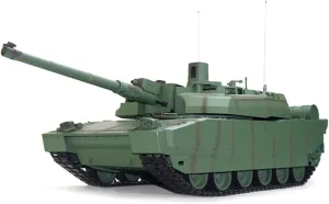 RC nothing appointment Tank That Shoots, Army Military Vehicle Model with Sound Lights, Recoil Simulation, Toy Gift -Basic 1/16 Main Battle Remote Control Tank for Adults, 2.4G France H2408 