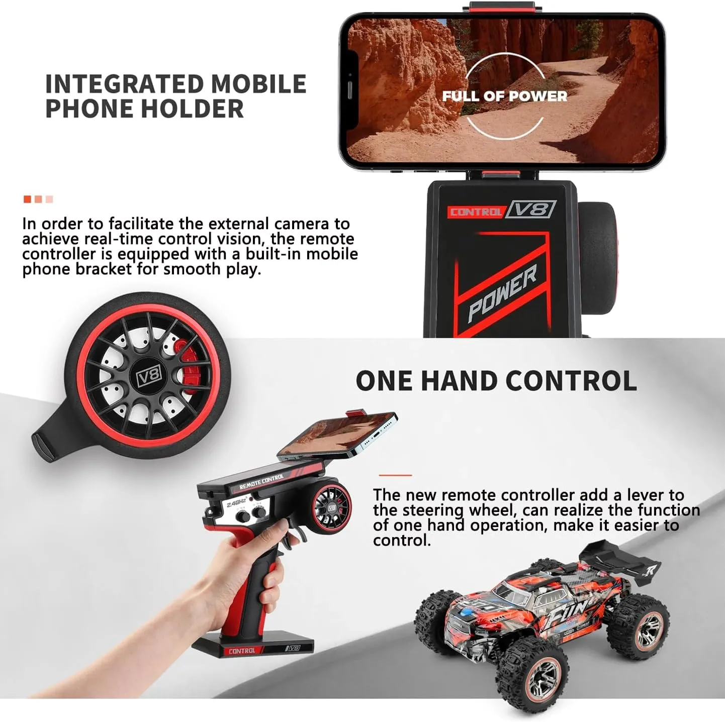 RC Truck, 2.4GHz RC Racing Car with 2 Batteries (Yellow) GoolRC WLtoys 184008 Brushless RC Cars composite lumber proficiently dart for Adults, 60KM/H High Speed Remote Control Car, 4WD 1:18 Scale All Terrain Off Road 