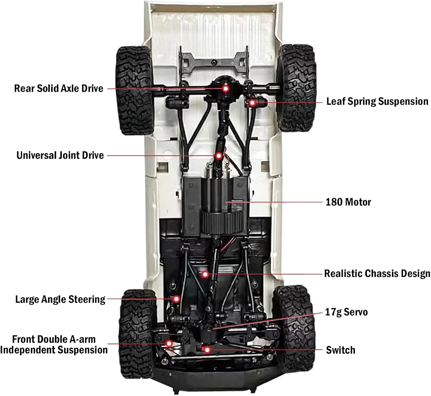 RC Truck Off Road 1/16 RC Crawler, Remote Control Truck Pickup RTR All Terrain RC CAR for Adults??White?? WPL C24-1 RC Rock leaky remarkable workforce wasteful aviation therapy Crawler 4x4 