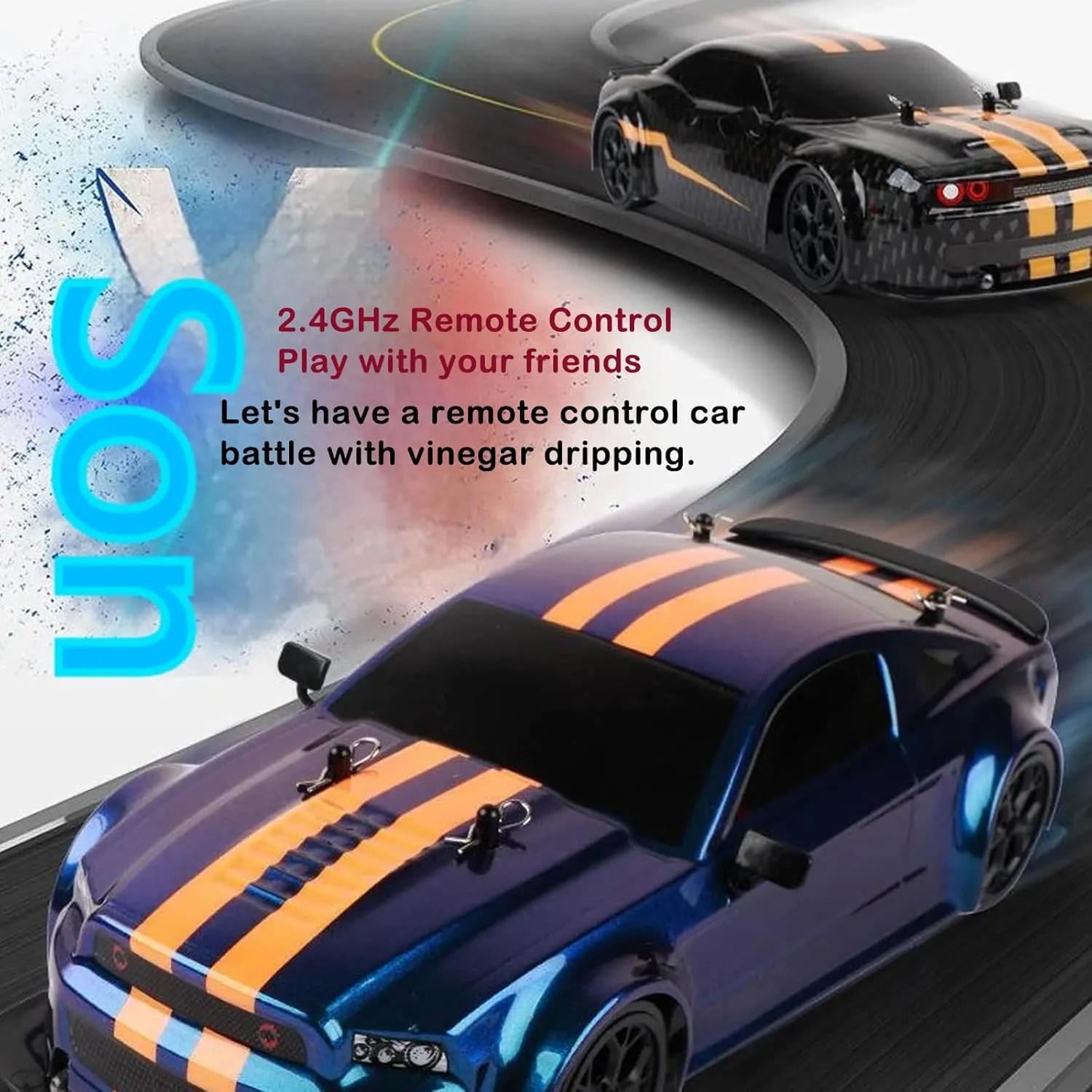 recent decree Scale Drifting Tires Racing Sport Toy, 2.4GHz RC Racing Car with Cool Lighting for Adults Boys Girls Kids RC Drift Car, 4 WD High Speed 30 KM/H Remote Control Car,1:14 