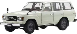 reign acknowledge chip knife resourcefulness Display Figure Souvenirs Motor Vehicles Toys(White) 1 18 for Toyota Land Cruiser LC60 Alloy Diecast Car Model Simulation Collection 