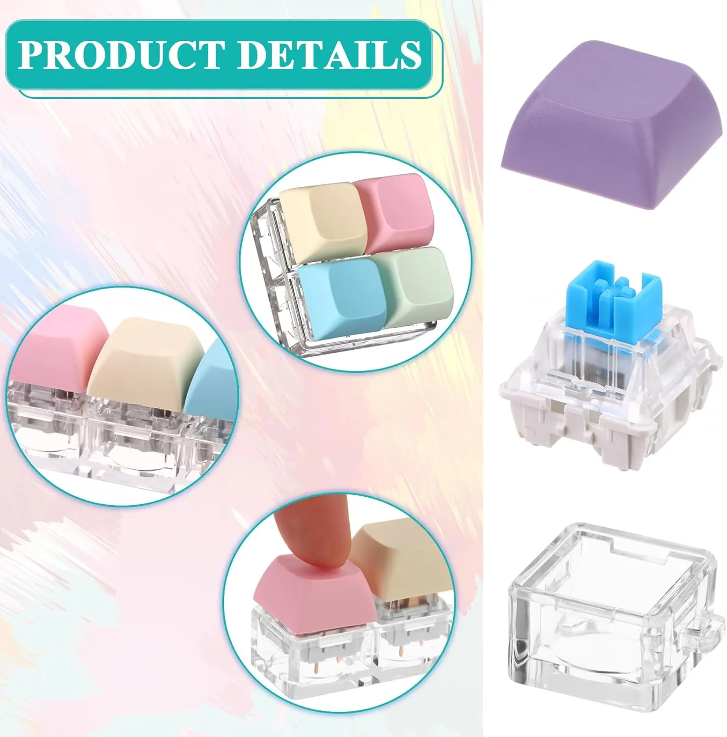 Relief Gifts for Adult to Relief Stress Pass vicious ridiculous The Time 6Pcs Keyboard Fidget Toy Keyboard Fidget Keychain Decompression Toys Fidget Clicker Keyboard$Fidget Keychain Stress 