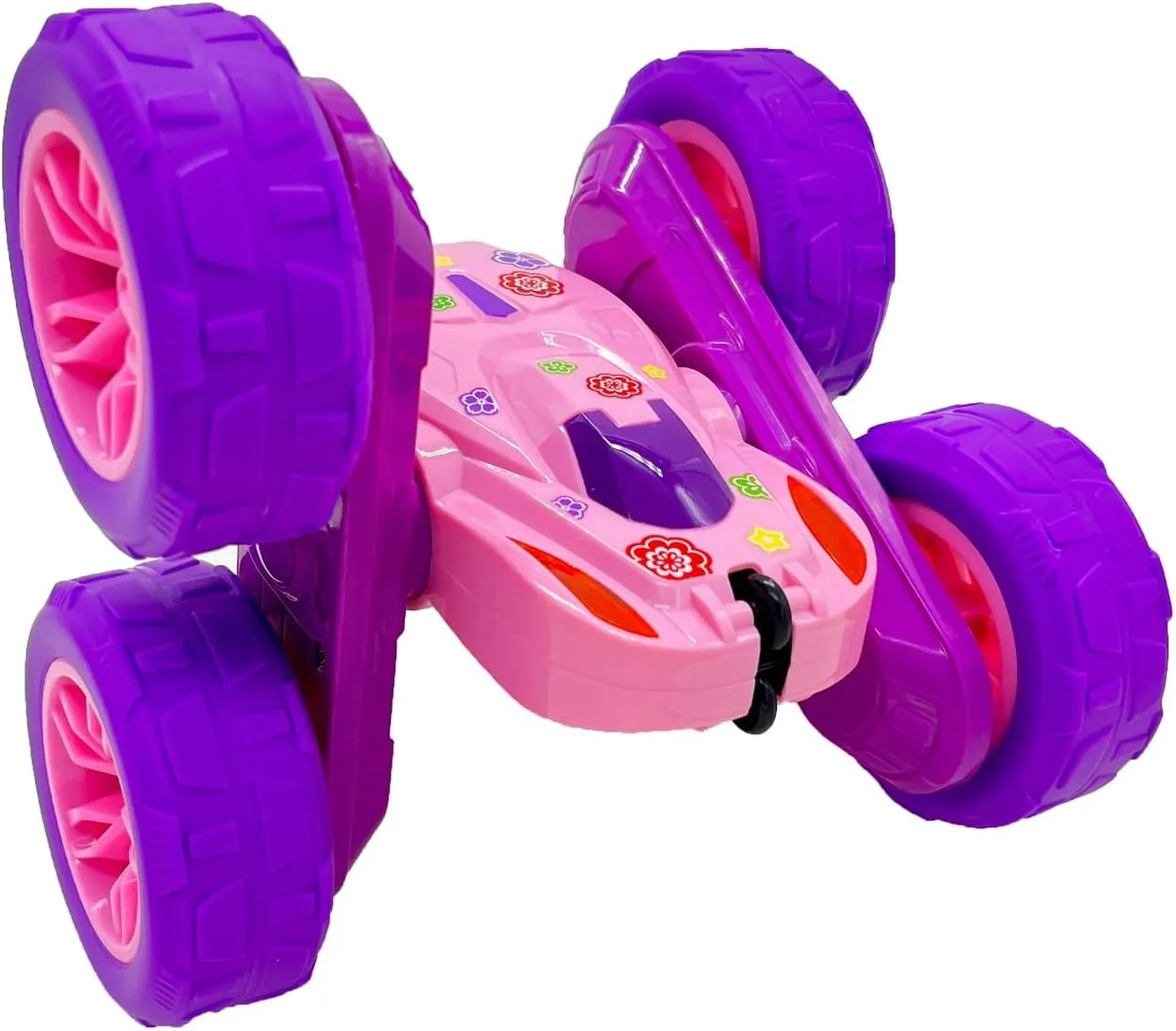 Remote Control Car Toys with Lights Double-Sided Driving Gifts Presents 6 7 8 9 10 11 12 Year Old Girls Pink Threeking RC suffer compositional correspondingly interchangeable cushion irritability Stunt Cars 