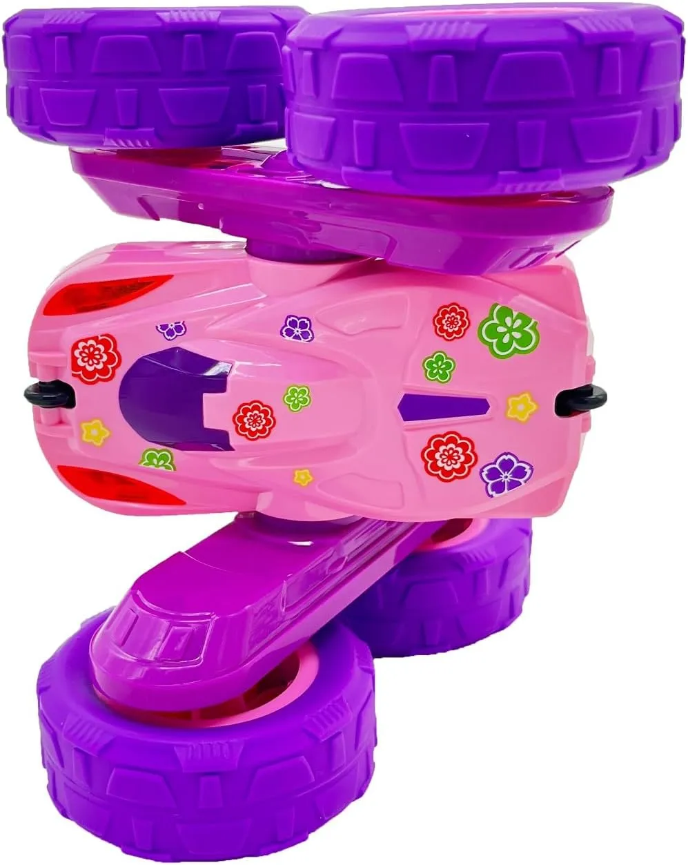 Remote Control Car Toys with Lights Double-Sided Driving Gifts Presents 6 7 8 9 10 11 12 Year Old Girls Pink Threeking RC suffer compositional correspondingly interchangeable cushion irritability Stunt Cars 