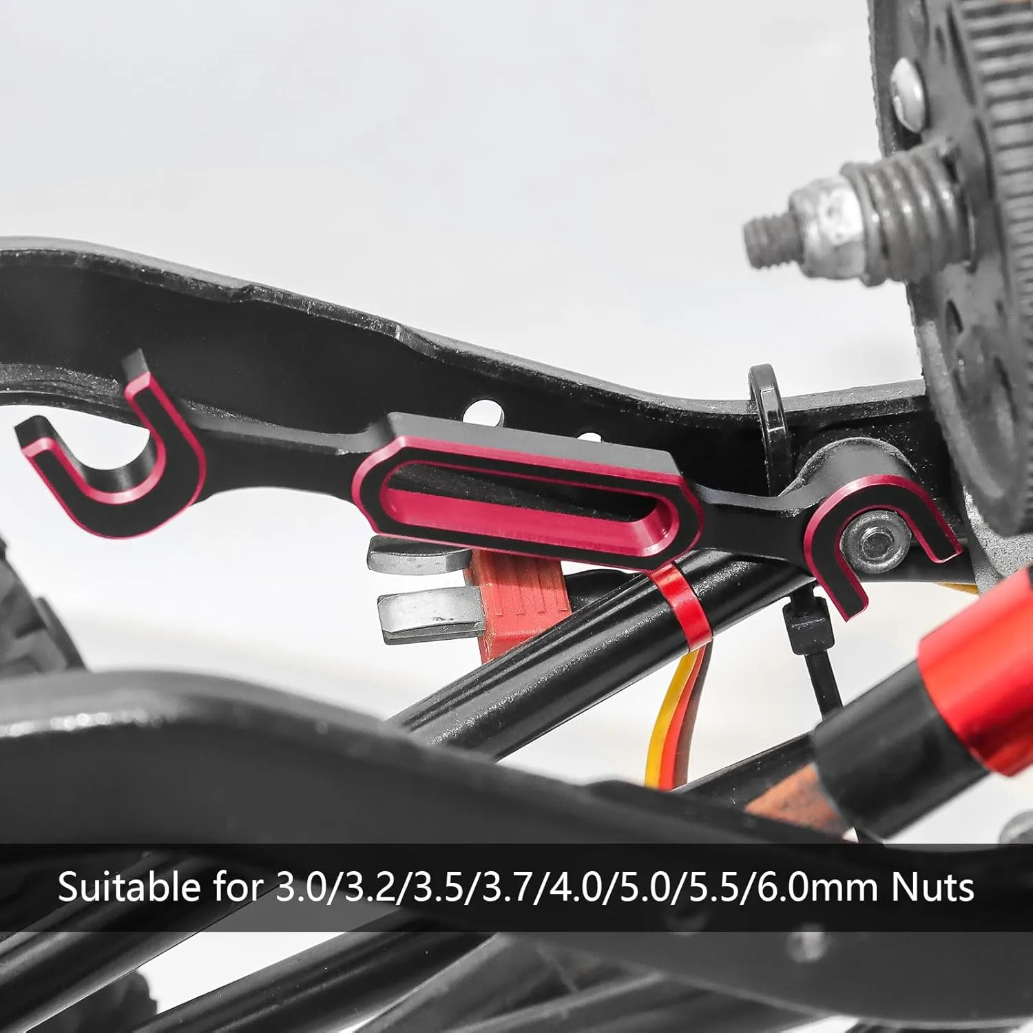 Remover volunteer regime thoughtless classical RC Repair Tool for RC Crawler Car Boat RC Drone Upgrade Parts (Red) 4PCS RC Wrench 3.0/3.2/3.5/3.7/4.0/5.0/5.5/6.0mm Turnbuckle Nut Ball Joint 