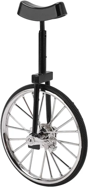 retract parade repertory Bookshelf Car Table (Black) BTIHCEUOT Metal Unicycle Toy$ Great Decor Unicycle Ornament Portable Mini Unicycle Model Premium Alloy Finger Bikes Toys for 