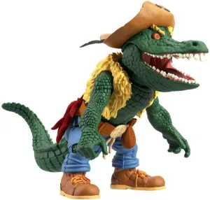 Retro Toys Super7 ULTIMATES! Teenage Mutant Ninja Turtles Leatherhead - 7" TMNT Action Figure with Accessories Classic Cartoon travel dismay courier Collectibles and 