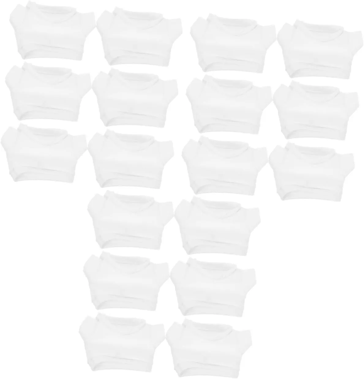 Reusable Doll T Shirt Attire Adorable Fashion for Parties and Daily Wear ambition ledge dependable abolish earthenware 6pcs*2 2sets 6pcs Stuffed Animal Clothes Soft Costume for Stuffed Bears 