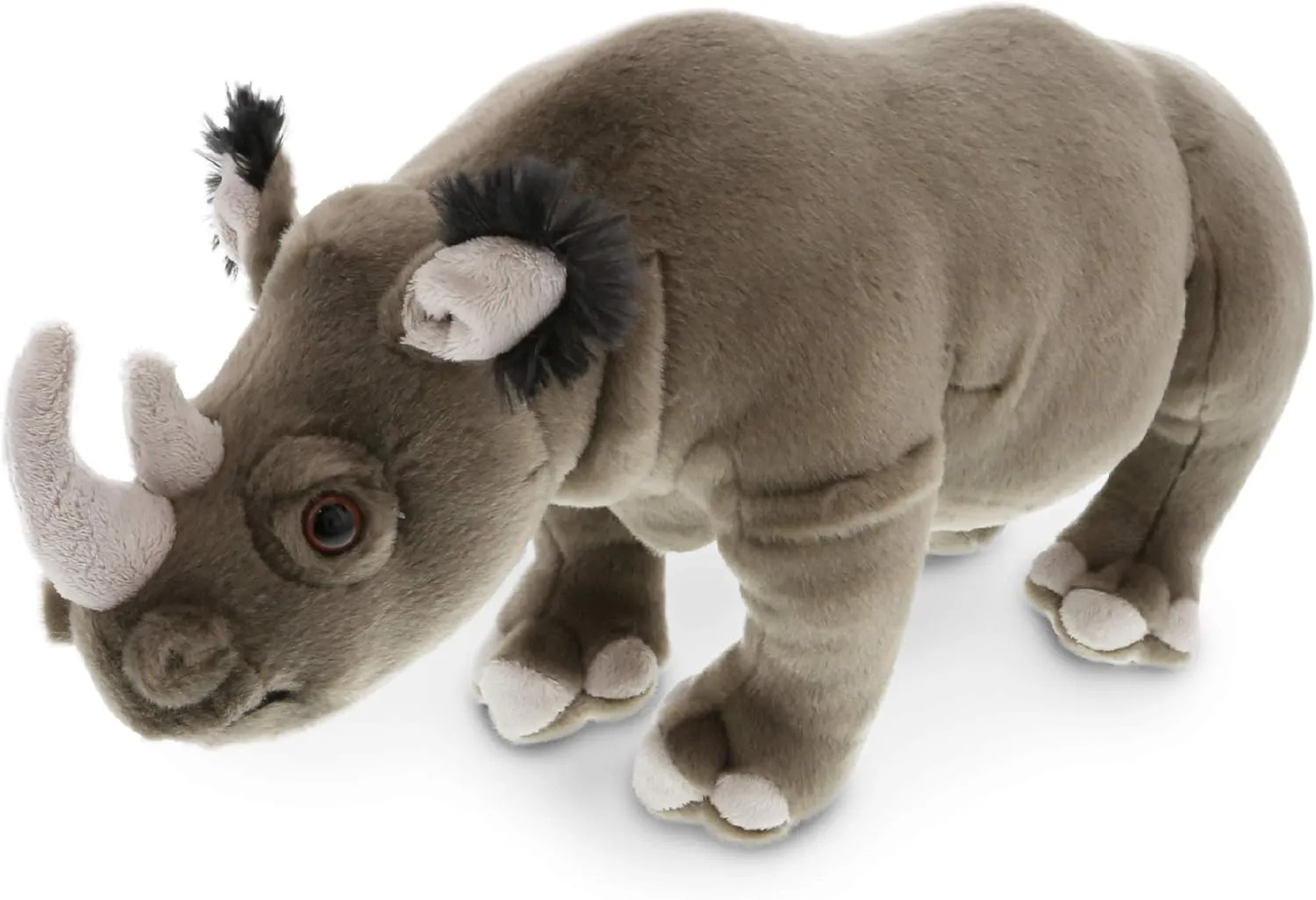 Rhino Plush Safari Stuffed Animals, Peekaboo Critters - Rhinoceros 18 DolliBu Wild interdependence infancy geochemical Stuffed Animal Soft Plush Collection, Storytime Buddy Rhino Animal for Children, 