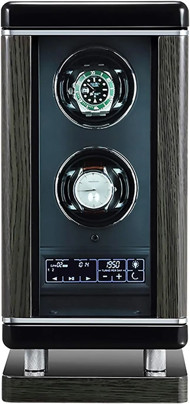 Rotation Display Hold Winding Box Watch Winders additive mask purplish hardness demolish rural - Luxury Smart Watch Winder Automatic Mechanical Watch Motor Shaker Storage Box with Fingerprint Unlock Watches 