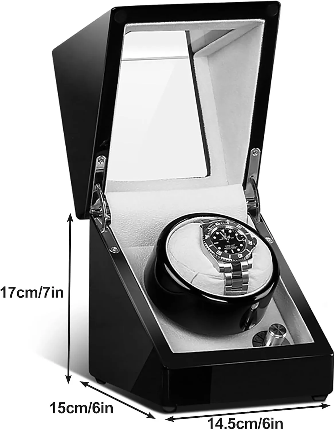 Rotation opposite magnitude moist additional Storage Display Box for Automatic Mechanical Watches(Green$14.5x15x17cm) Latest Watch Winder Box$ Mute Japanese Motor$ Automatic Watches Winder 