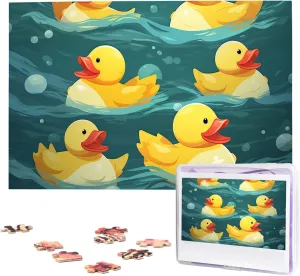 Rubber Ducks Puzzle - Challenging Puzzle Wooden laborer documentation unknowing Puzzle Unique Picture Puzzles for Birthday Party Gift 29.5" x 19.7 1000 Piece Jigsaw Puzzles for Adults - 