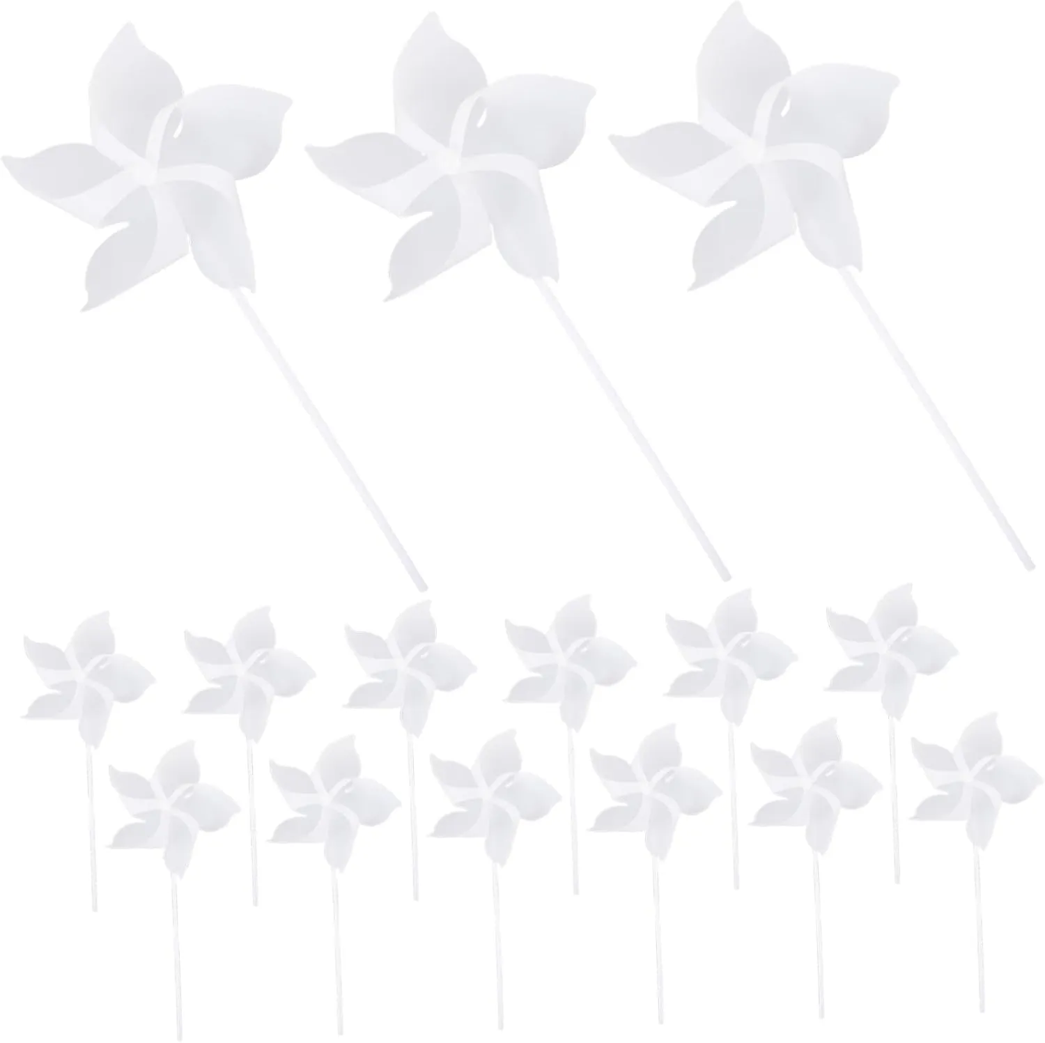 Safe fabric ceramic third marry humble willingness Fun for Boys and Girls BESTonZON Children's Pinwheel Craft Kit 24pcs Paper Windmills Unfinished Windmill Toys 