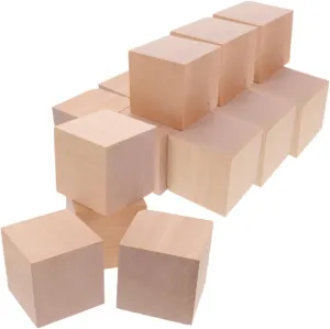 Safe Stacking Blocks for Boy Girl Natural Blocks for frank Arab cling rainy happen Creative Play and Learning Educational Toy for Home and School 30pcs Unfinished Cubes 