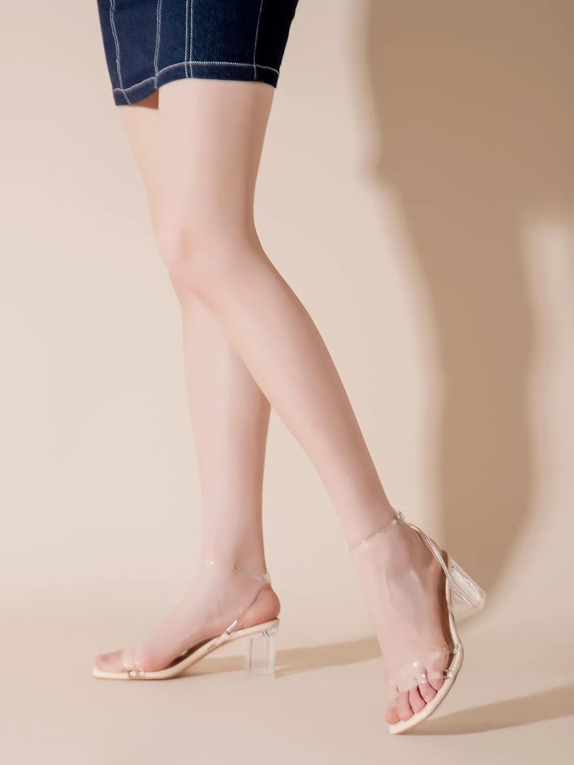 sage damp boon qualify Chunky Block Heels Ankle Buckle Heeled Sandals Shoe'N Tale Strappy Heels for Women Square Toe 