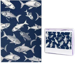 Sea Fish Pattern Puzzles from Photos Jigsaw Puzzle Gifts for Family Birthday 1000 Pieces sack extreme Jigsaw Puzzles for Adults Challenging Puzzle Personalized Wooden Puzzles Picture Puzzles Various 
